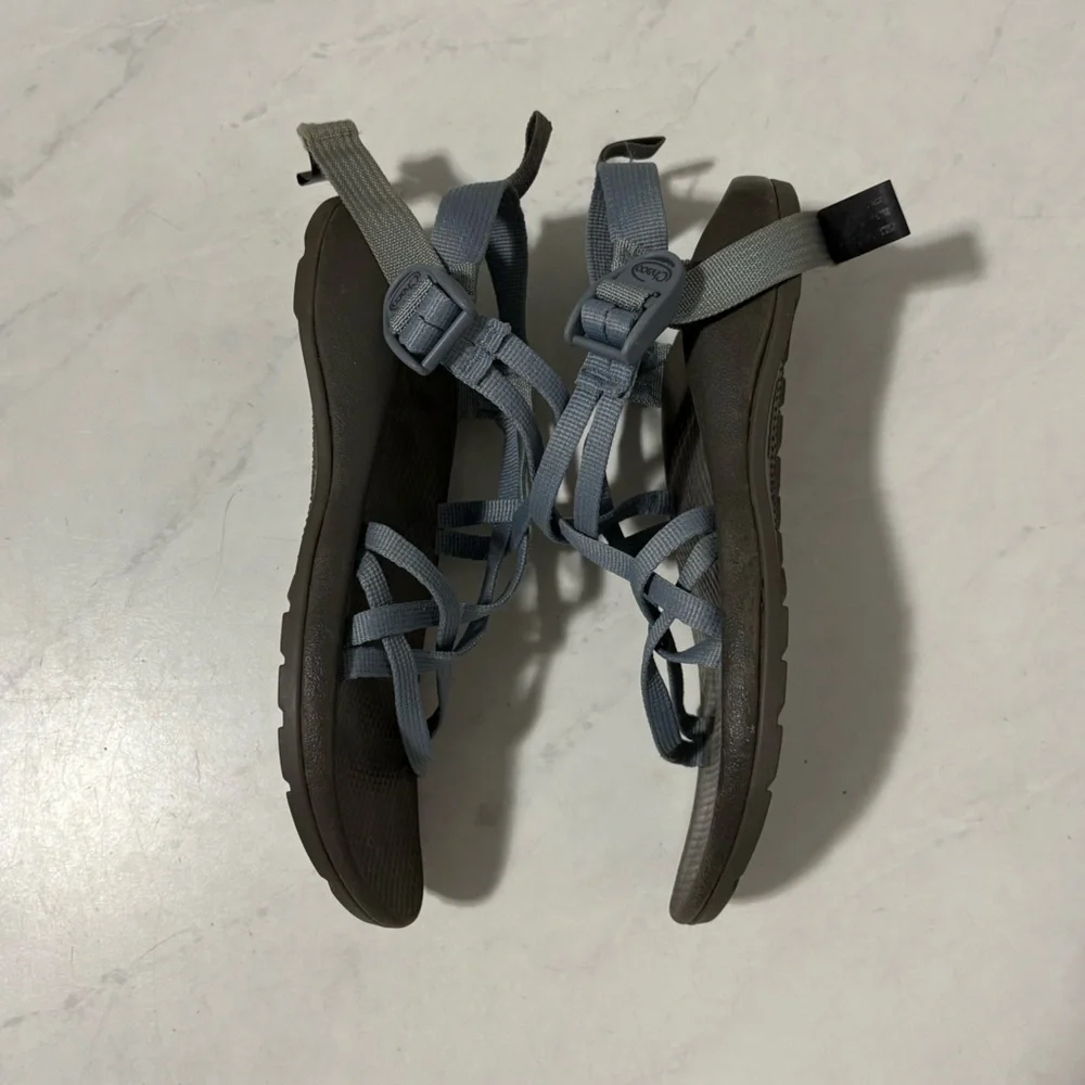 Chaco Kids Light‎ Blue Strappy Hiking Sandals Size 5 Outdoor Travel Granola